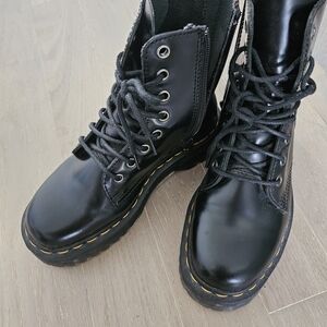 Dr. Martens Black Ankle Boots with Chunky Sole